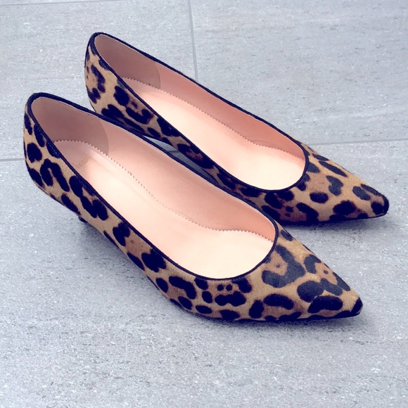 J. Crew Shoes - J Crew leopard print kitten heels